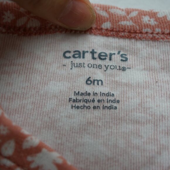 Carter's Baby Girl's Matching Set, Kimono Wrap Top and Pants, Pink, Size 6m - Picture 3 of 5